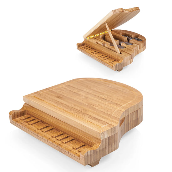 Load image into Gallery viewer, Piano Cheese Cutting Board &amp;amp; Utensils Set
