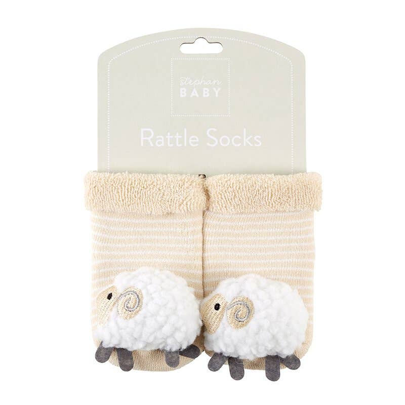 Lamb Rattle Socks 3-12 months
