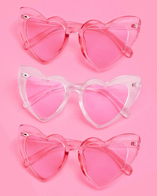Bachelorette Heart Pink Sunglasses, Favors, Party Supplies