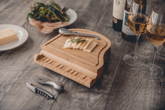 Load image into Gallery viewer, Piano Cheese Cutting Board &amp;amp; Utensils Set
