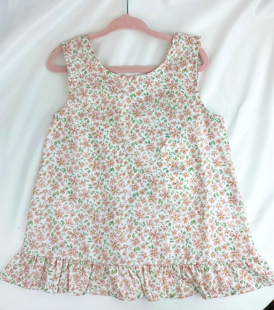 Soft Blush Floral Crepe Tank