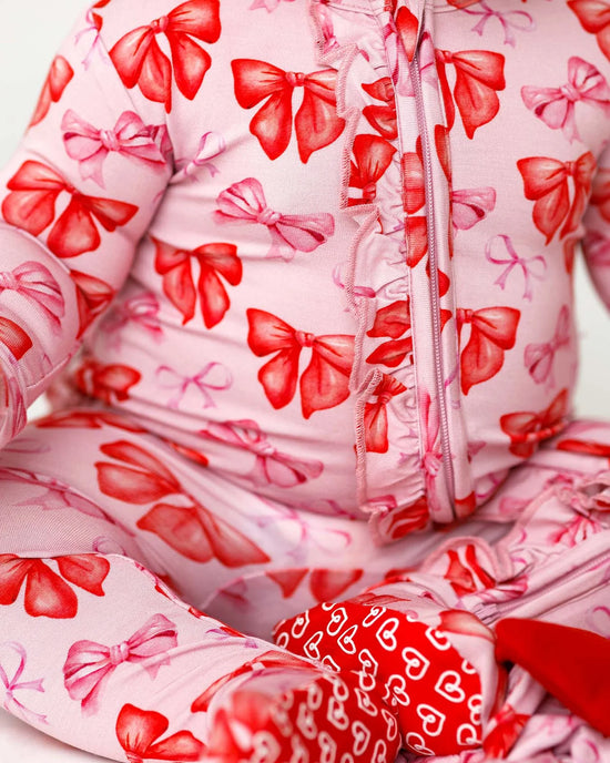 Catalina Ruffled Zippered Footie