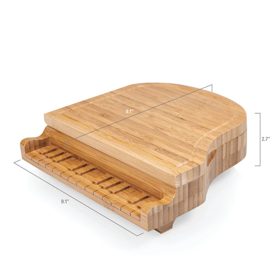 Load image into Gallery viewer, Piano Cheese Cutting Board &amp;amp; Utensils Set
