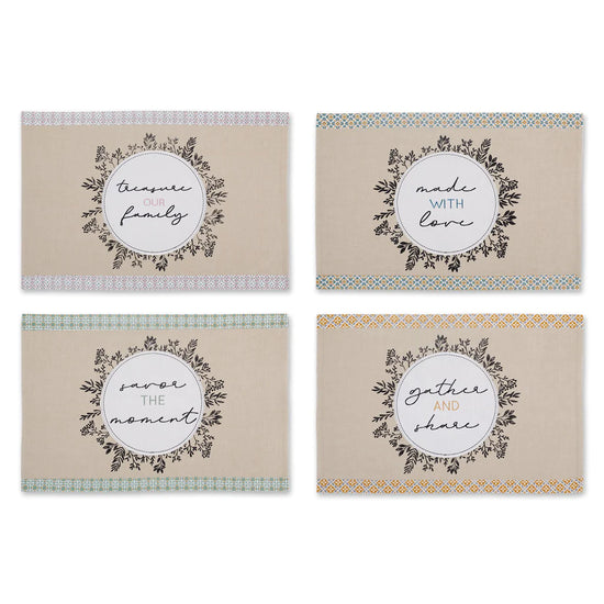 Heartfelt Sayings Reversible Placemats