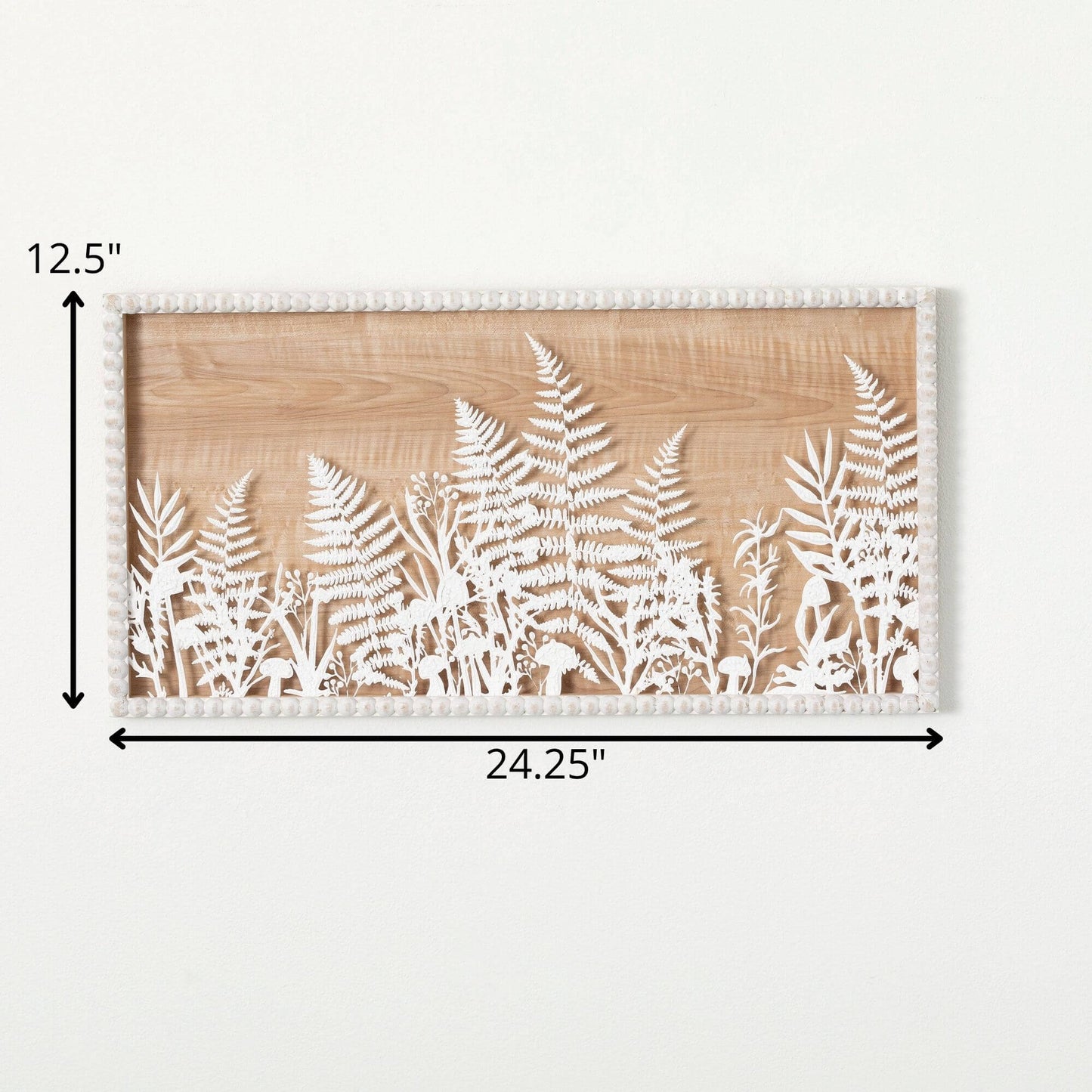 Glass Fern Wall Decor