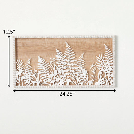 Glass Fern Wall Decor