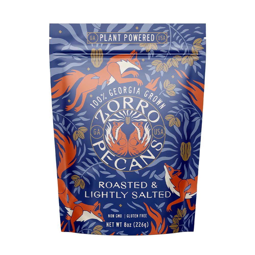 Decadent Roasted Lightly Salted Bag of Pecans (8oz)