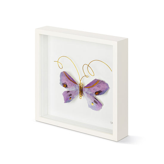 Load image into Gallery viewer, Purple Butterfly Wall Art 10&amp;quot;sq
