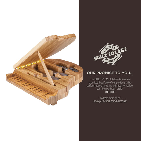 Load image into Gallery viewer, Piano Cheese Cutting Board &amp;amp; Utensils Set
