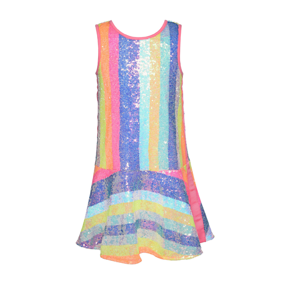 open lace back dress Multi Color Sequin Dress – Madison Paul