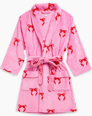 Women's Pink Bow Robe