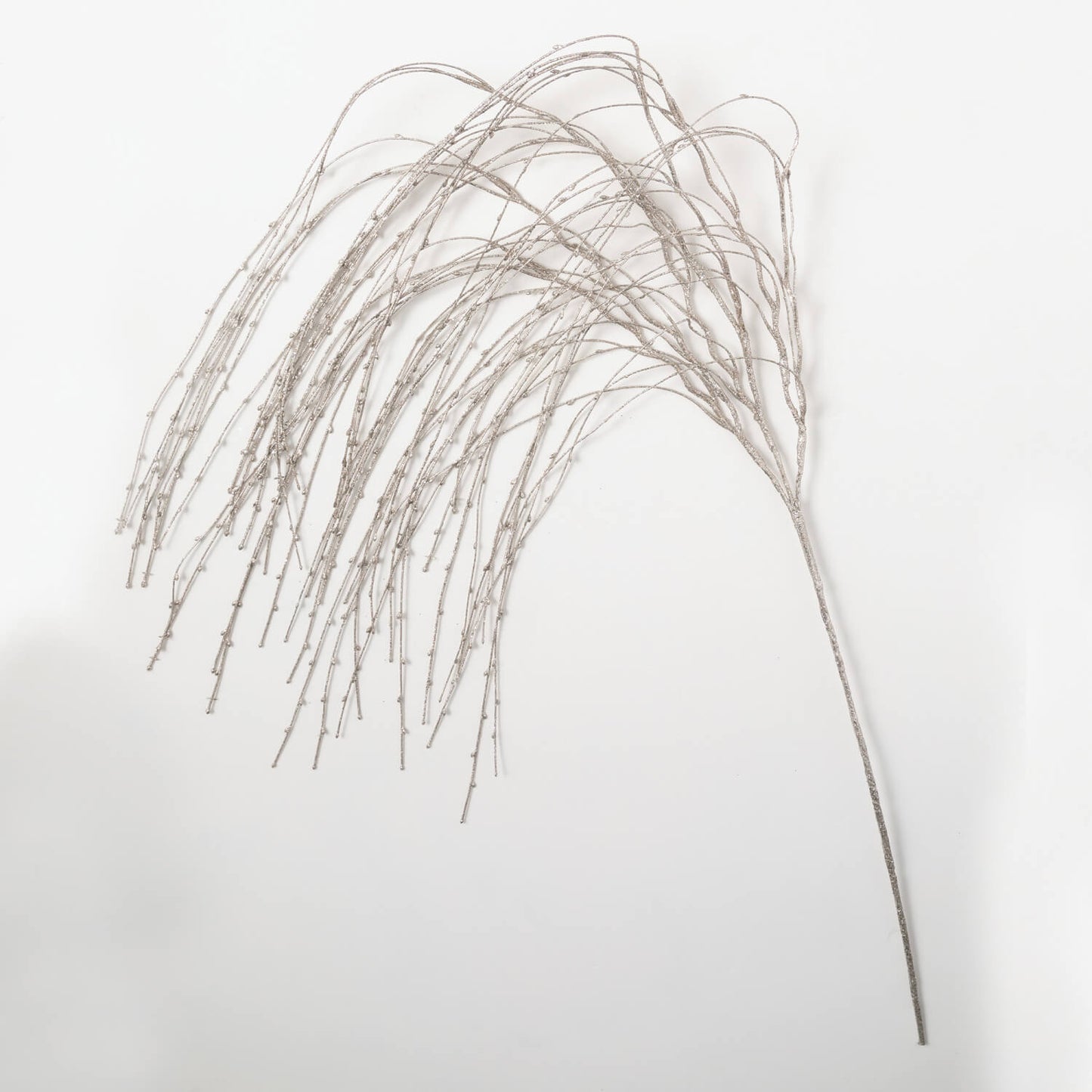 Tall Glittered Willow Spray