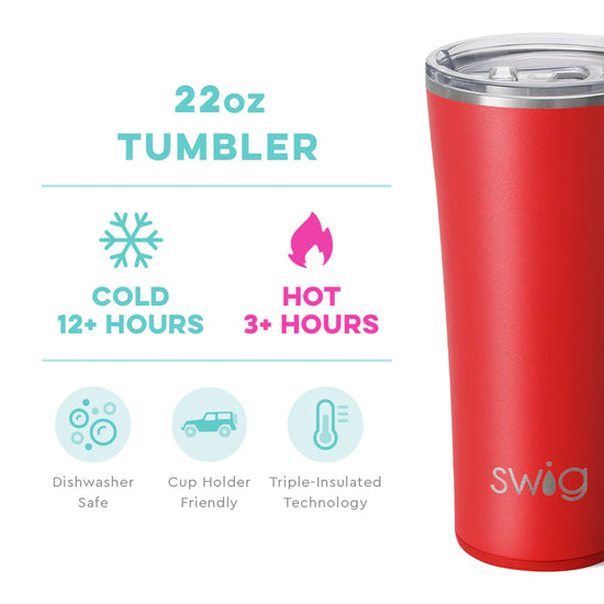 Red Tumbler 22oz