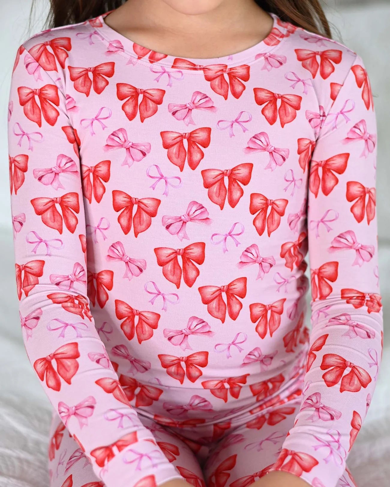 Catalina Toddler Bamboo Bow Lounge/PJ Set