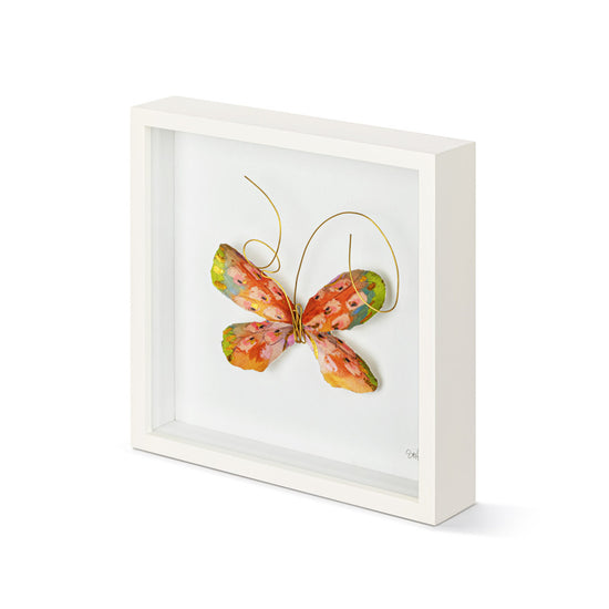 Load image into Gallery viewer, Orange Butterfly Wall Art 10&amp;quot;sq
