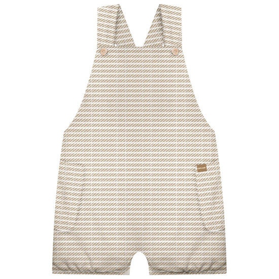 Striped Knit Overall/Onesie Set