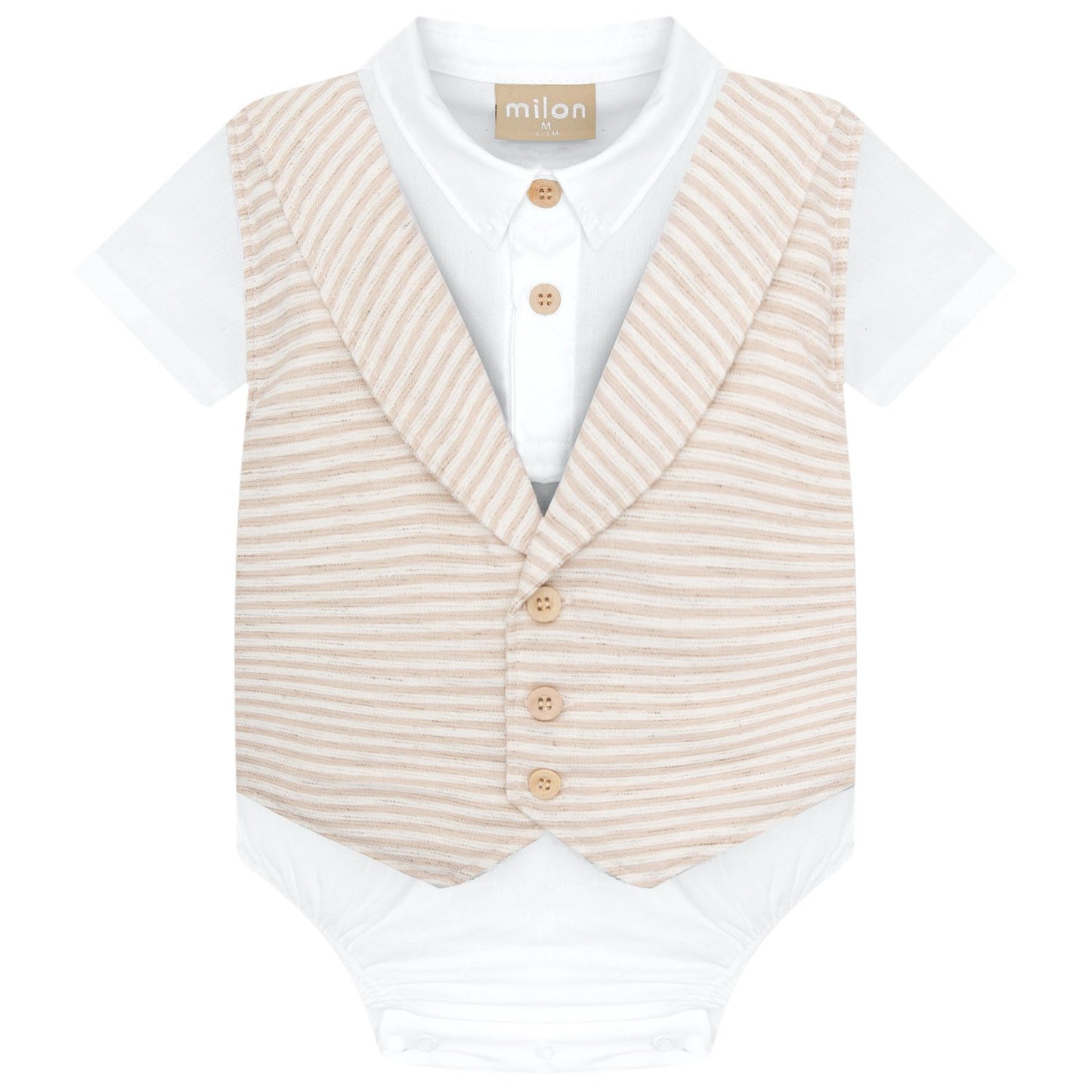 3 Piece Woven Shirt/Vest/Short Set