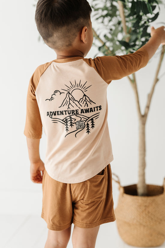 Adventure Awaits Raglan Bamboo Tee
