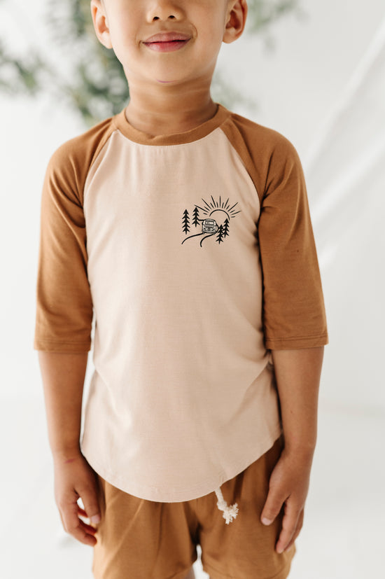 Adventure Awaits Raglan Bamboo Tee