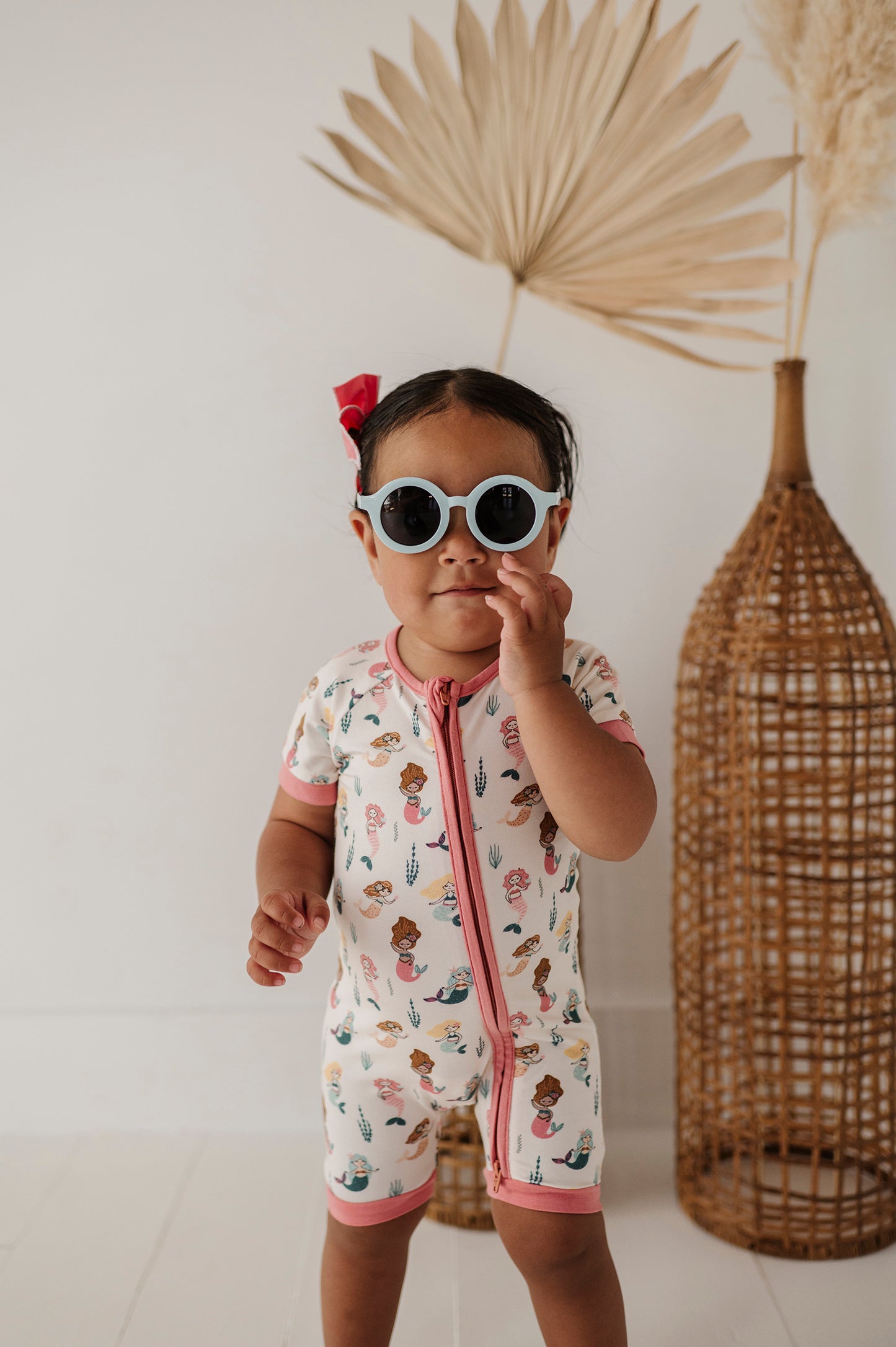 Mermaid Bamboo Summer Zip Romper