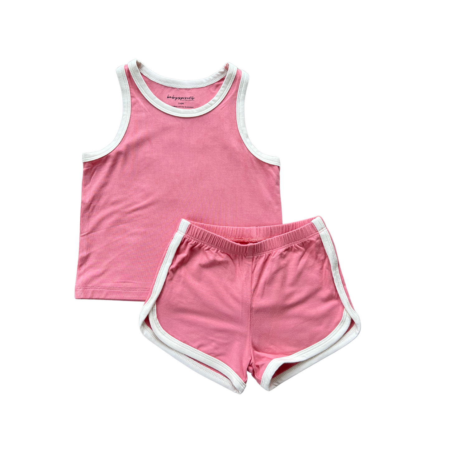 Pink Tank/Short Track Set