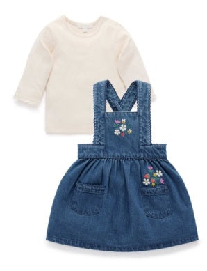 Embroidered Pinafore Set (Copy)