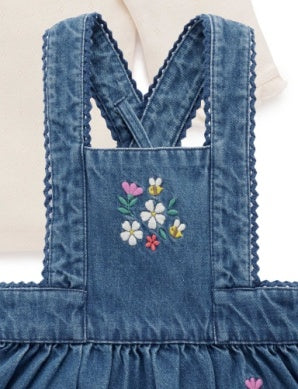 Embroidered Pinafore Set (Copy)