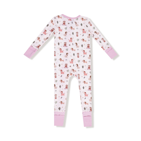 Cowgirl Dogs Two-Way Zip Bamboo Romper
