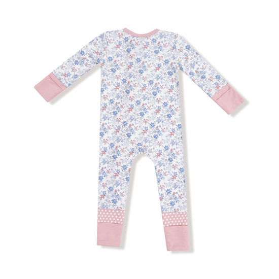 Country Girl Floral Two-Way Zip Bamboo Romper