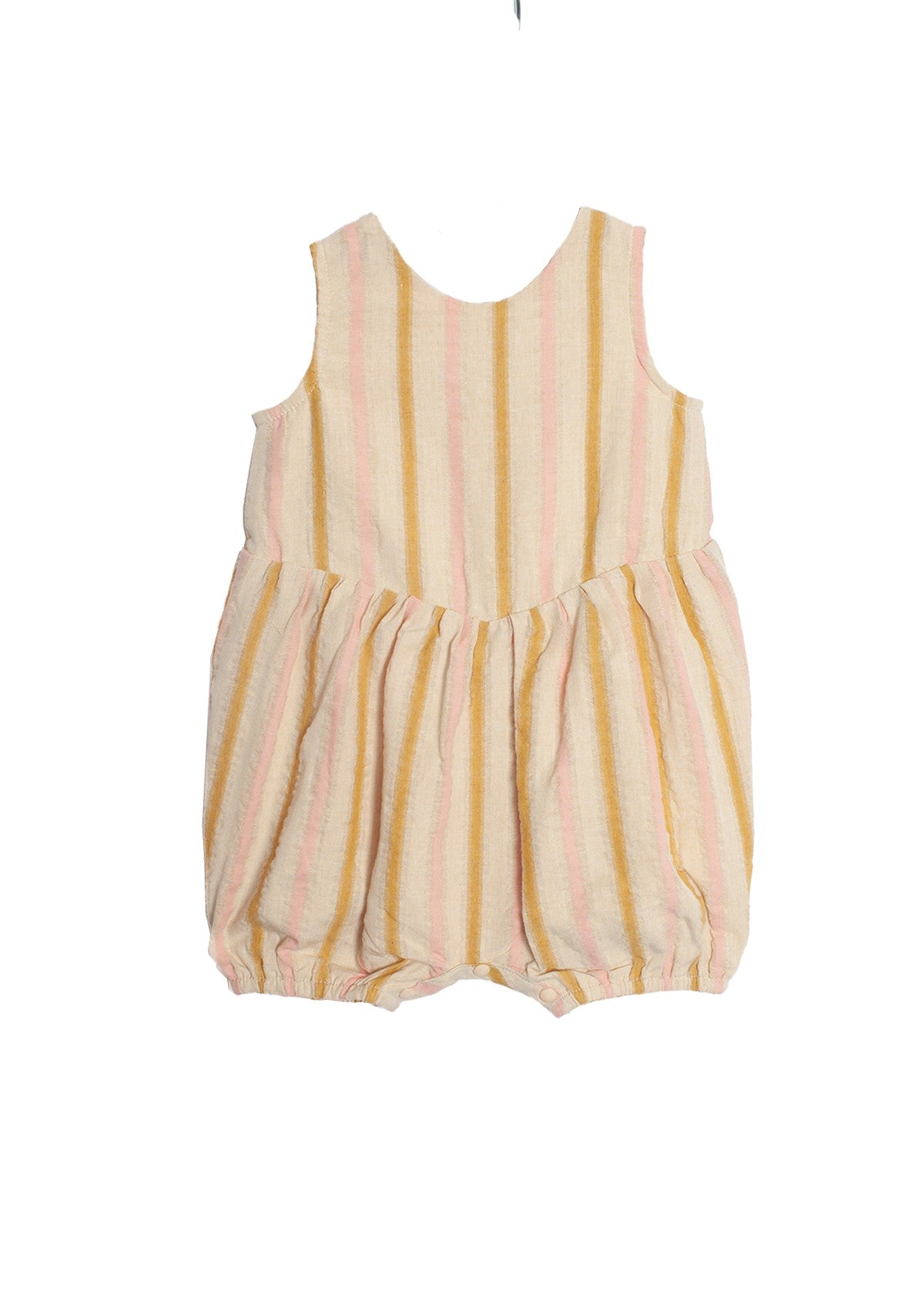 Sunshine Yellow Striped Romper