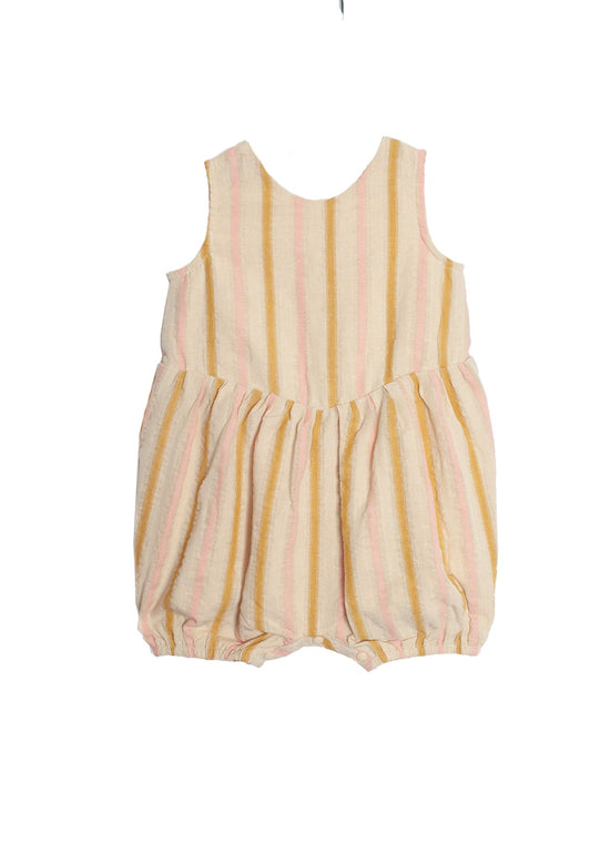 Sunshine Yellow Striped Romper