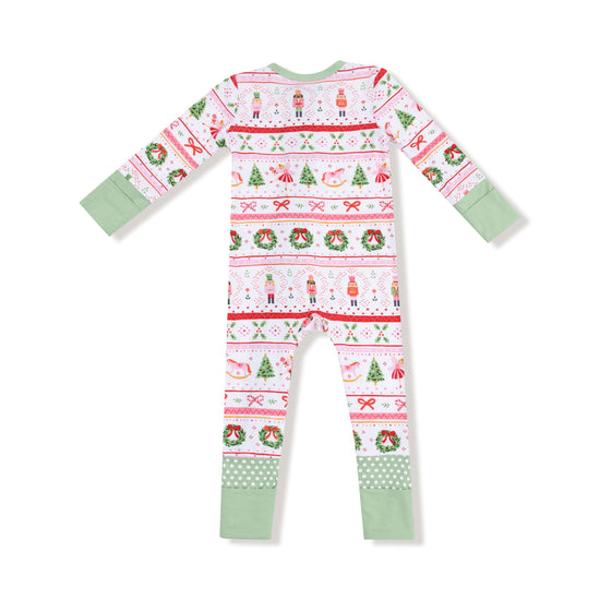 Sugar Plum Fairy Two-Way Zip Bamboo Romper