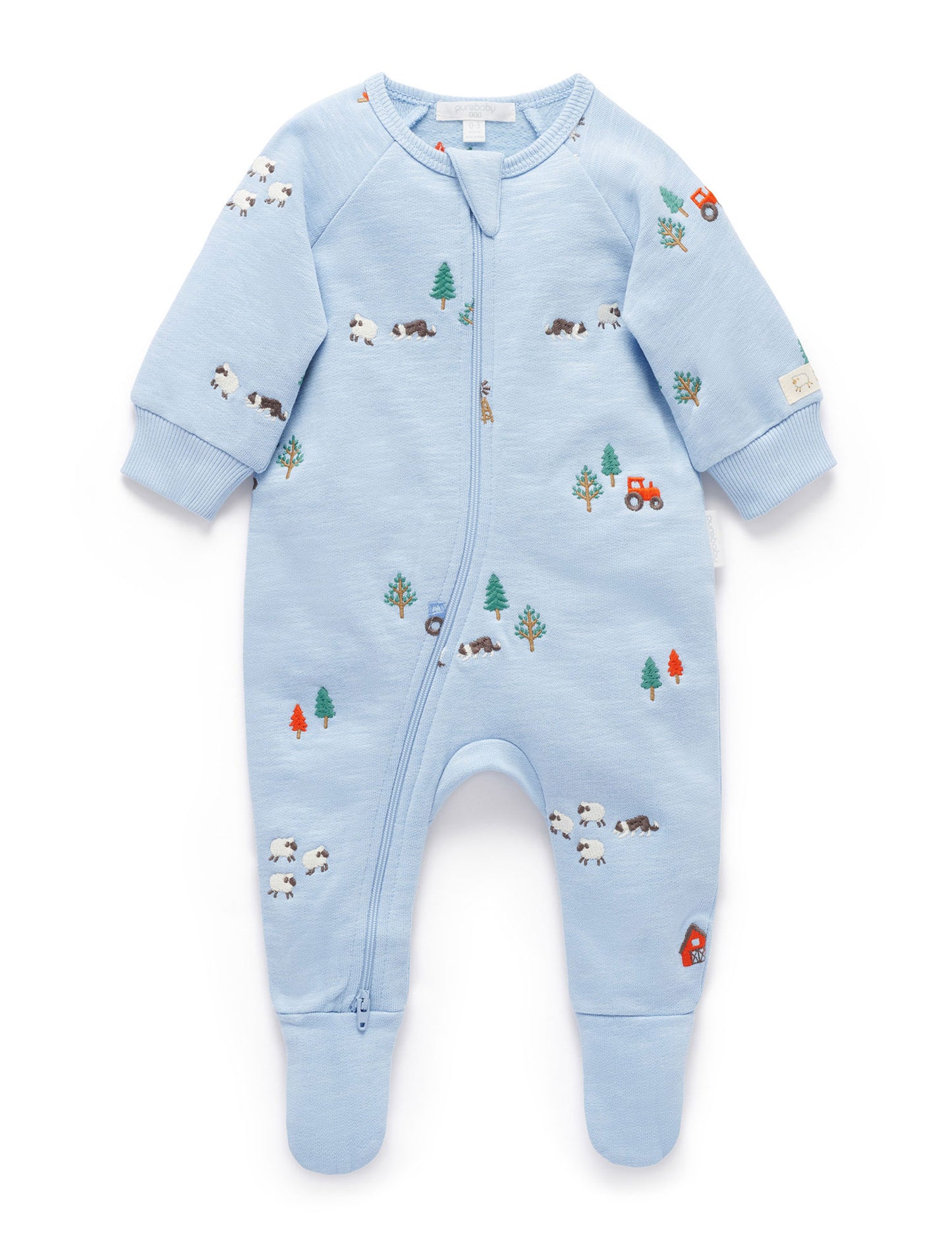 Organic Embroidered Fleece Farm Growsuit (Copy)