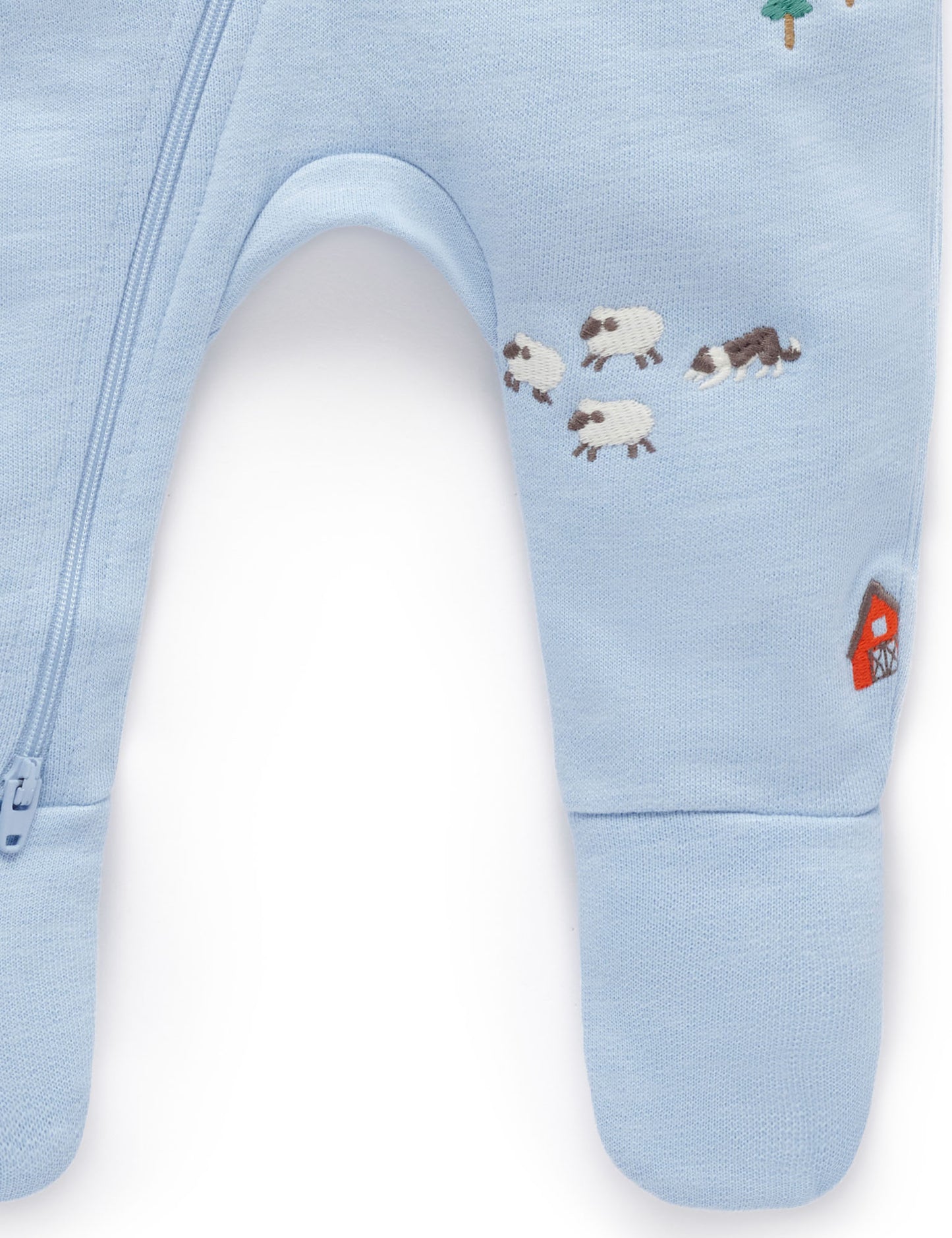 Organic Embroidered Fleece Farm Growsuit (Copy)