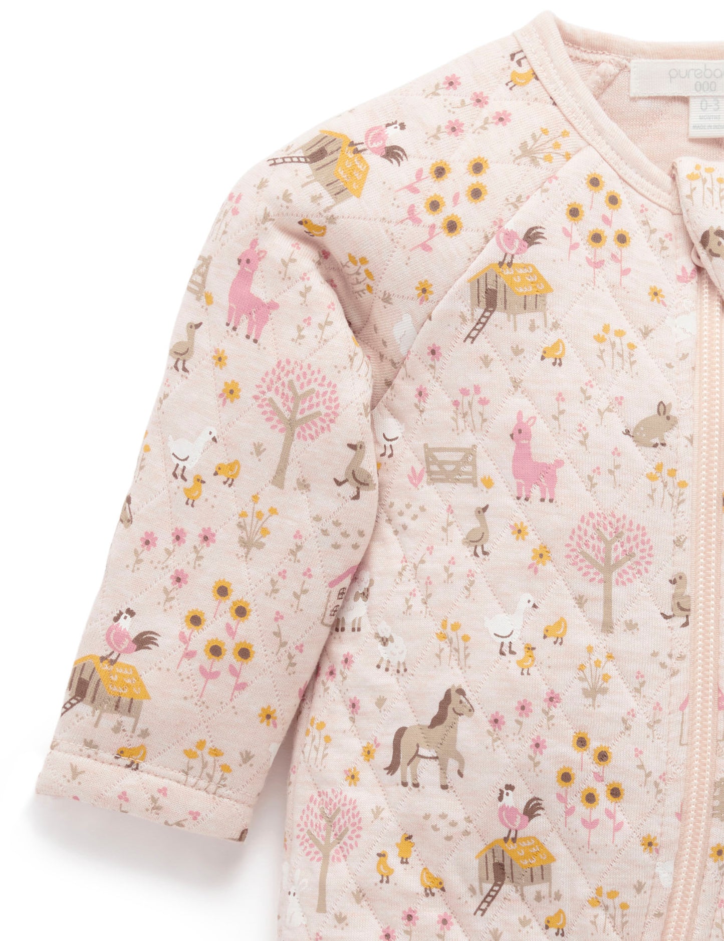 Pink Organic Quilted Farm Growsuit (Copy)