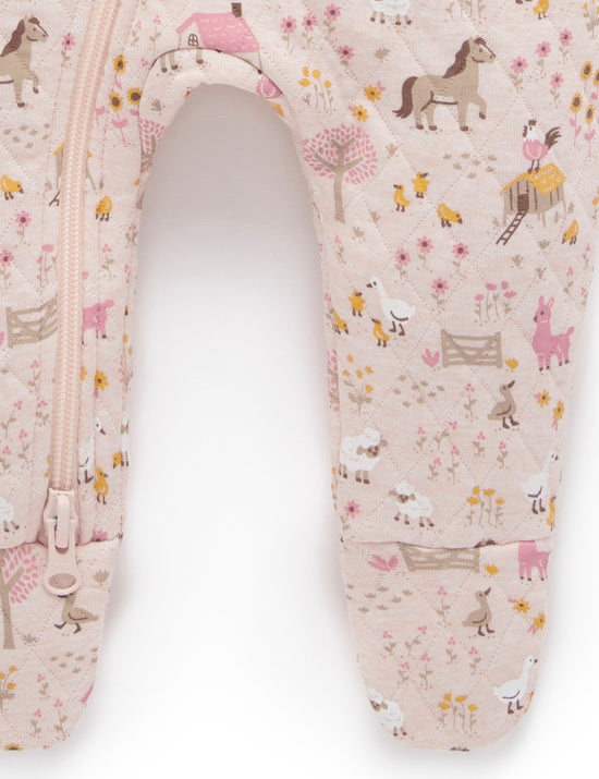 Pink Organic Quilted Farm Growsuit (Copy)