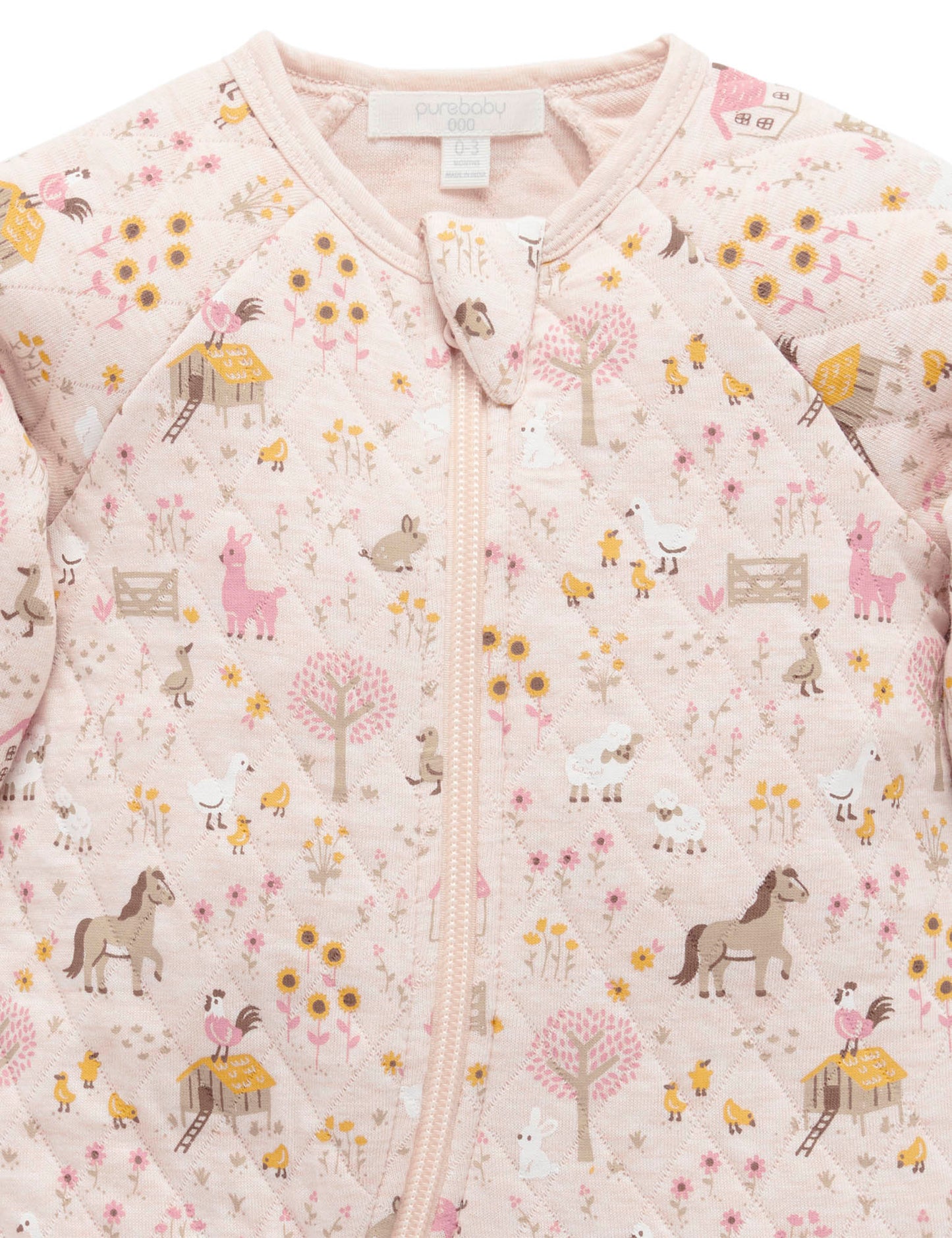Pink Organic Quilted Farm Growsuit (Copy)