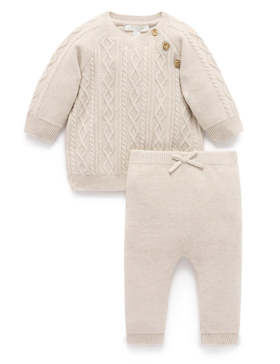 Organic Cable Knit Set