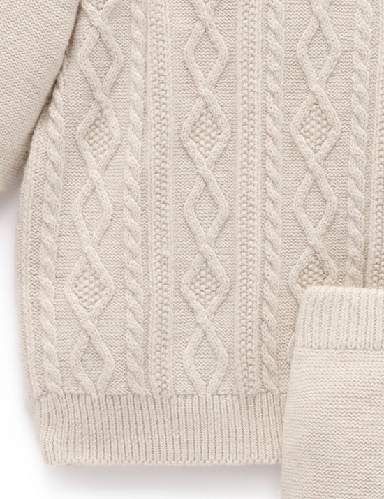 Organic Cable Knit Set