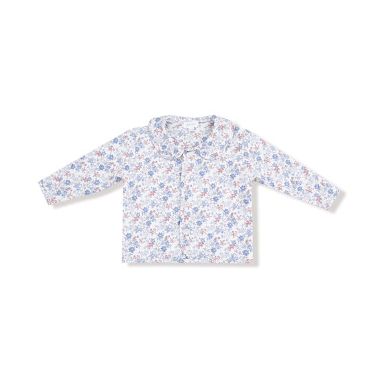 Country Girl Floral Quilted Jacket W/  Peterpan Collar