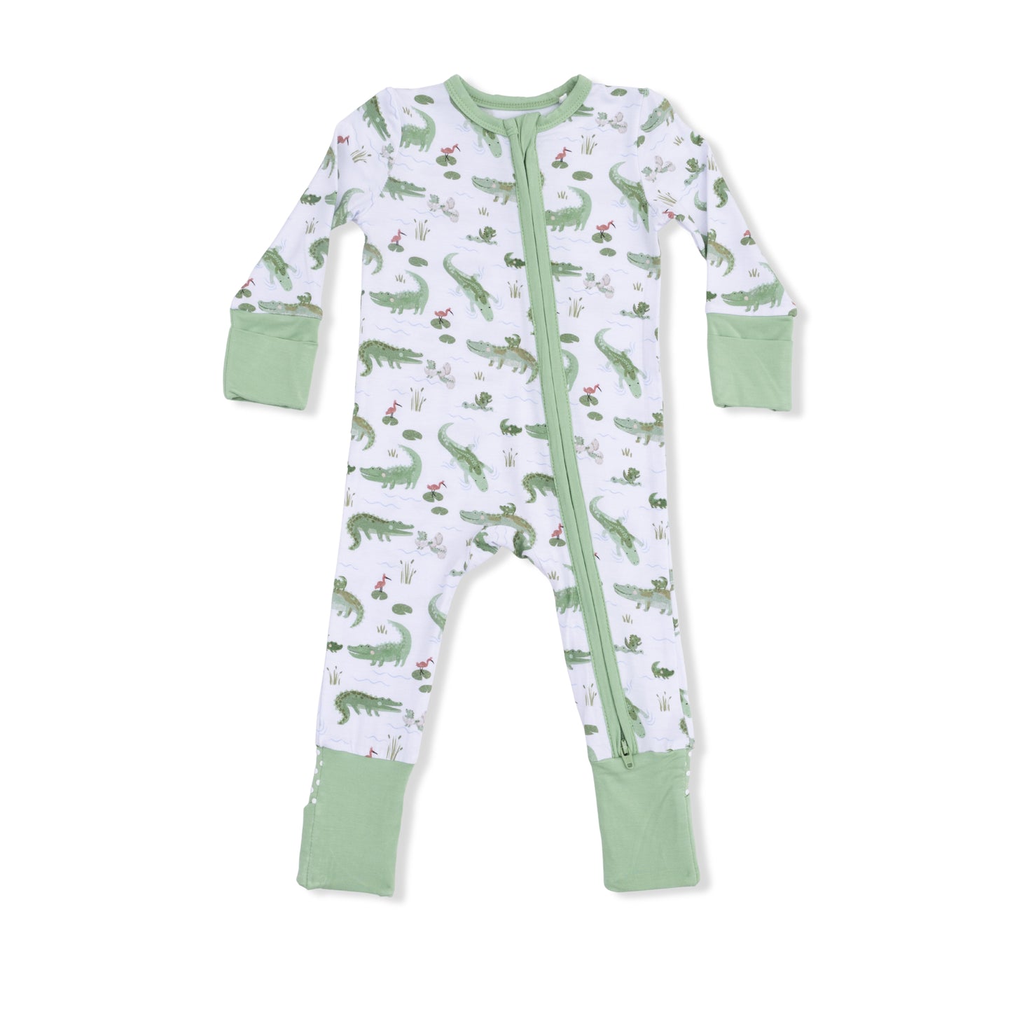 Crayon Alligators-Convertible Romper