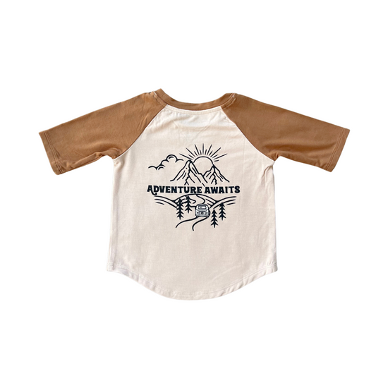 Adventure Awaits Raglan Bamboo Tee