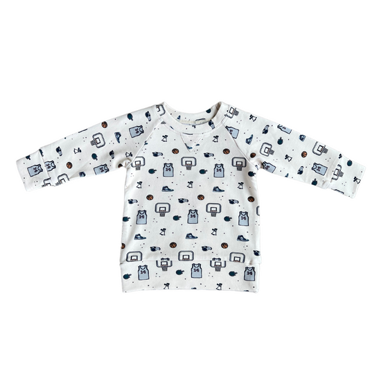 Load image into Gallery viewer, Hoops Raglan Pullover Sweatshirt
