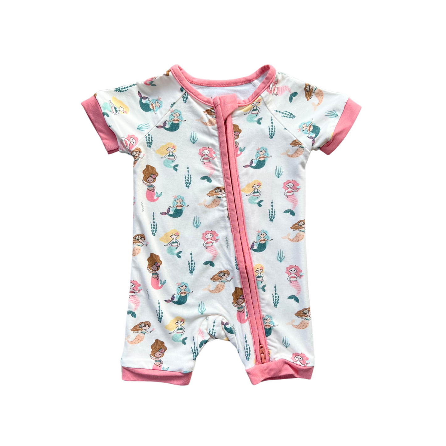 Mermaid Bamboo Summer Zip Romper