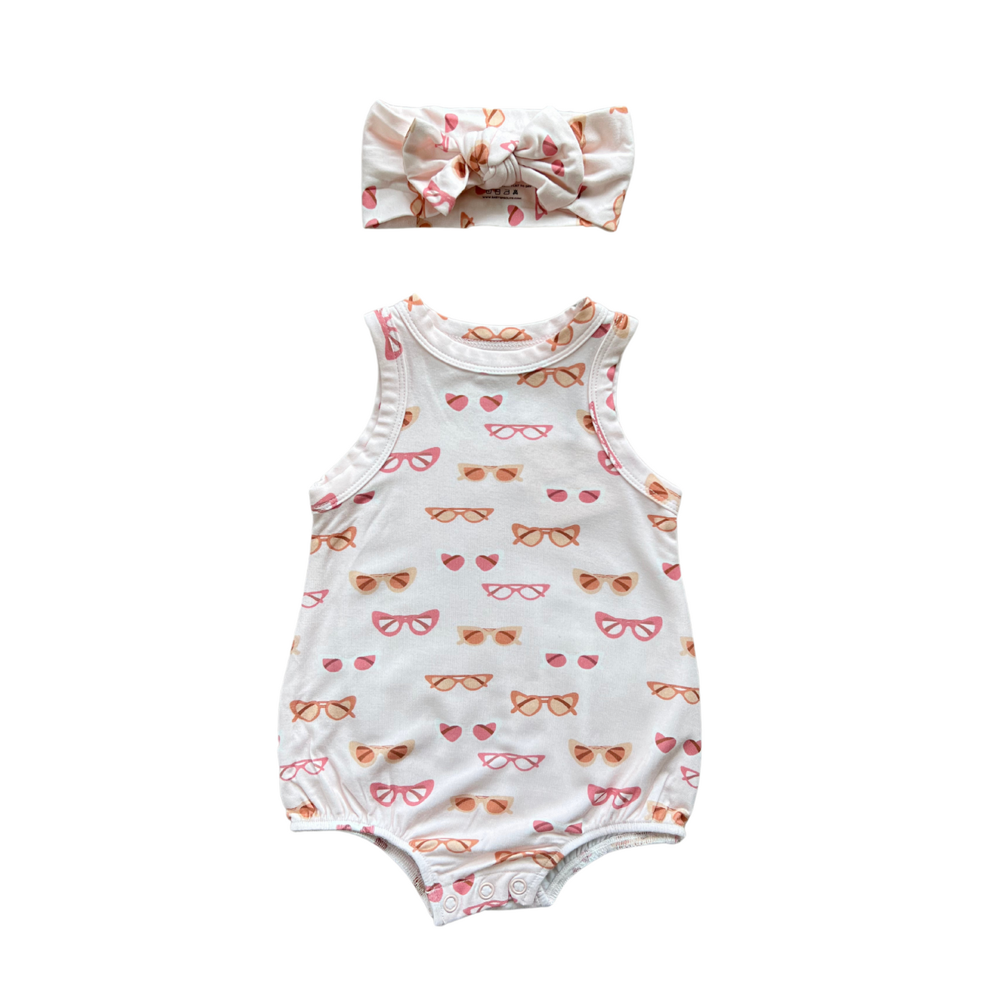 Sunglasses Bubble Bodysuit/Bow Set