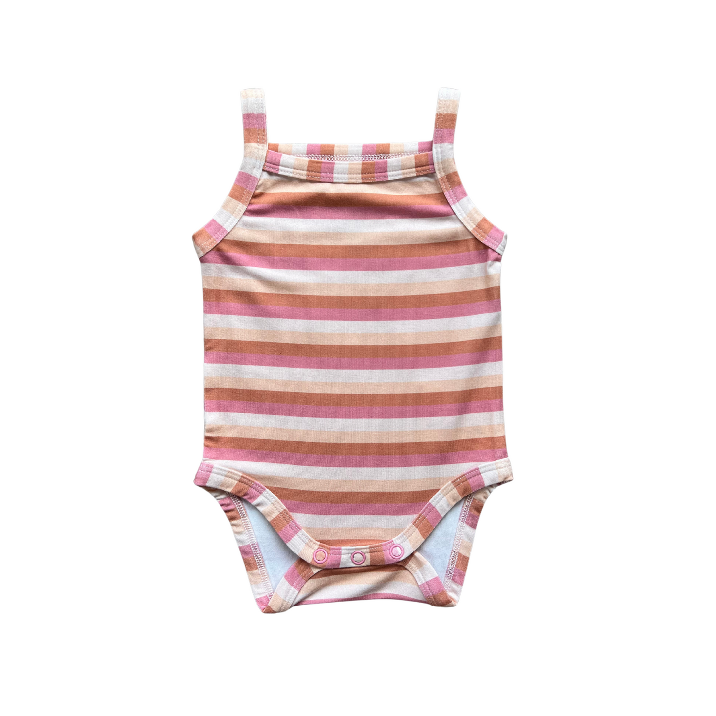 Tropical Stripe Tank Bamboo Bodysuit