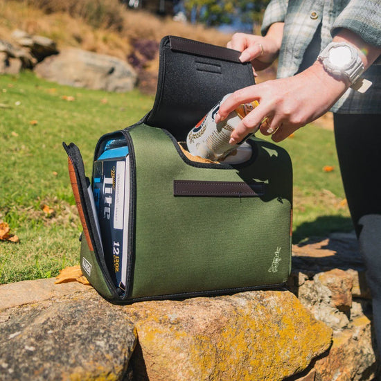 Green/Wood Grain 12-Pack Case Mate Tailgate Cooler