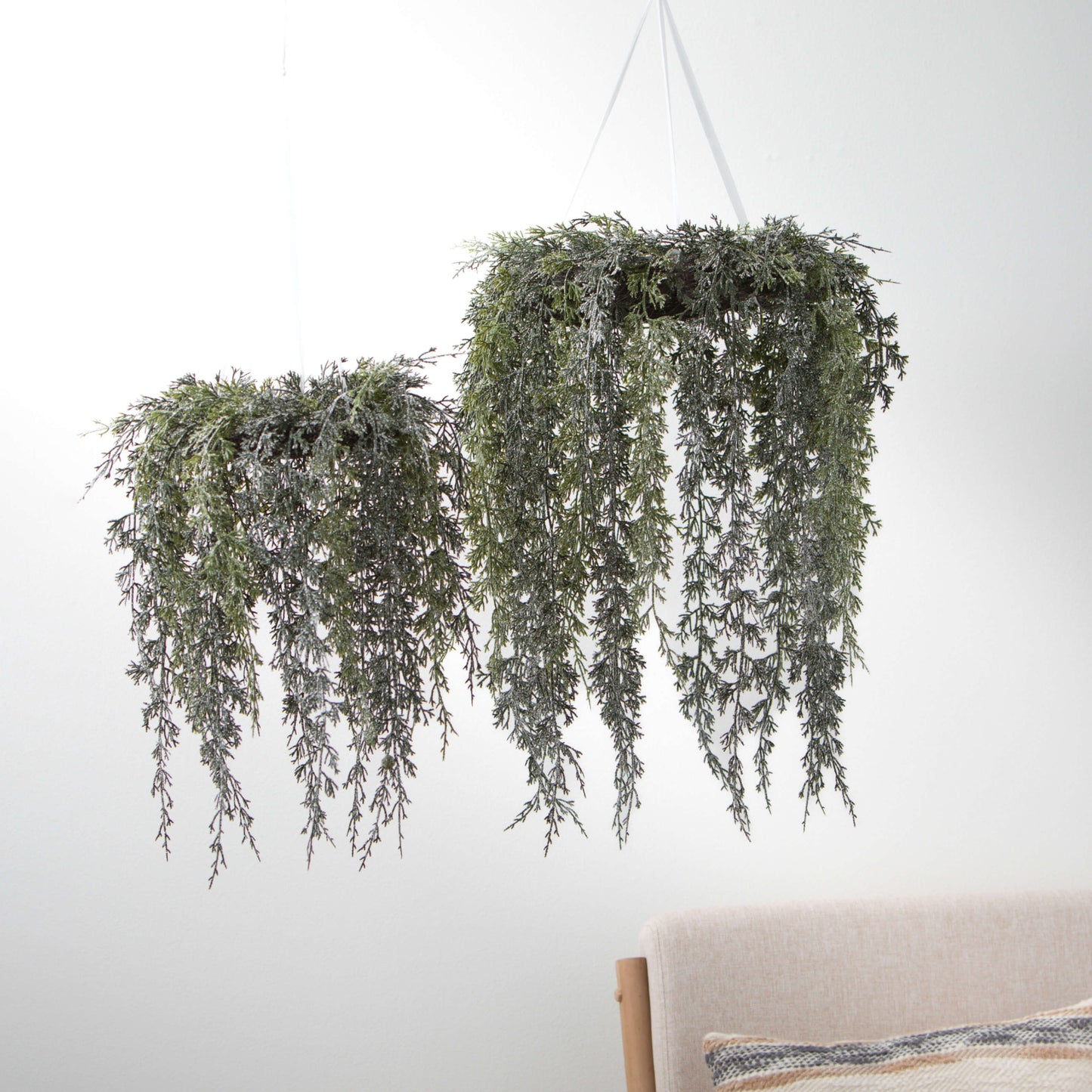 Small Draping Cypress Hanging Wreath