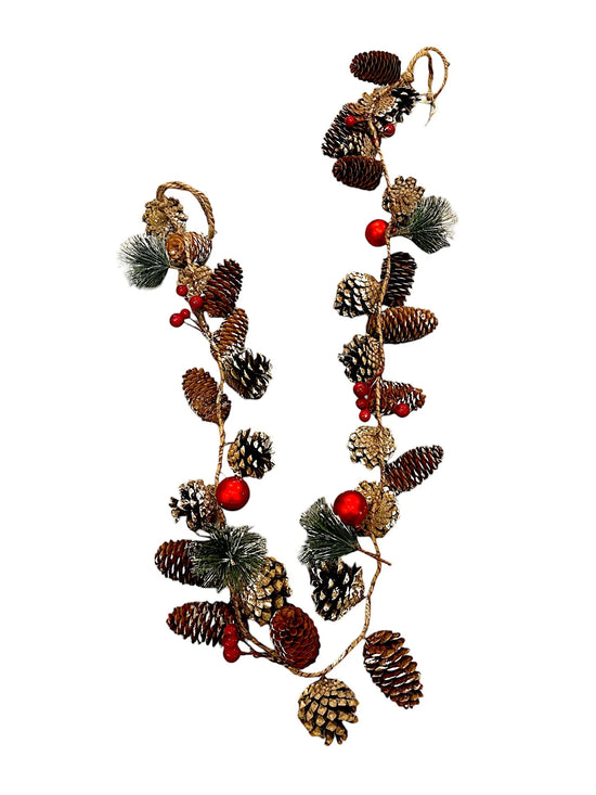 70" Berry & Pinecone Garland
