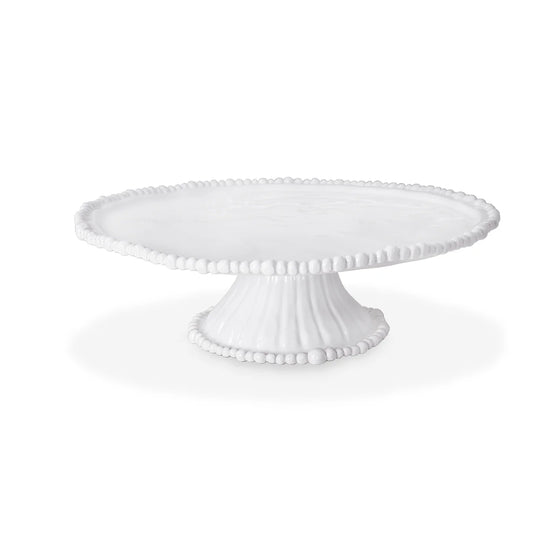 Load image into Gallery viewer, Pedestal Cake Plate VIDA Alegria (White)
